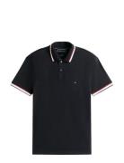 Cuff Interest Slim Fit Polo Black Tommy Hilfiger