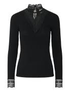Yasellina Ls High Neck Top S. Noos Black YAS