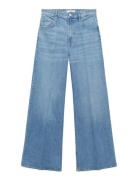 High-Waisted Wide-Leg Jeans Blue Mango