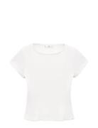 A-Line Cotton Tee White Mango