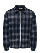 Onshendon Loose Ls Zip Overshirt Sweat Navy ONLY & SONS