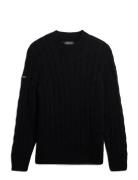 Jacob Cable Jumper Navy Superdry