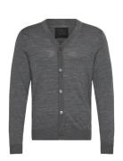 Jprblamerino Knit V-Neck Cardigan Grey Jack & J S