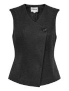 Onlmaika Asym Fit Waistcoat Pnt Ox Grey ONLY