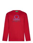 T-Shirt L/S Red United Colors Of Benetton