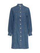 Mschrylan Elena Shirt Dress Blue MSCH Copenhagen
