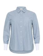 Kcmelina Shirt Blue Kaffe Curve