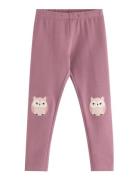 Leggings Med Föret Innside Pink Lindex