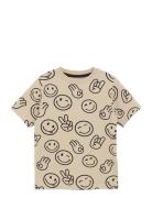T-Shirt Ss Aop Cream Minymo