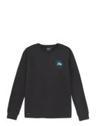 T-Shirt Ls Round Print Black Indian Blue Jeans