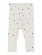 Leggings Aop Rib White Minymo