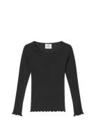 Pointella Troja Tee Ls Fav Black Mads Nørgaard