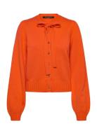 Varli Ls Tie Nk Cardigan Orange French Connection