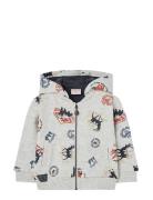 Fleece Jacket Printed Grey Boboli