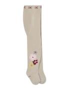 Thick Tights Floral Beige Boboli