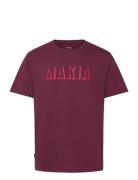 Shadow T-Shirt Burgundy Makia