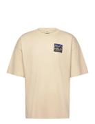 Halo Graphic Boxy T-Shirt Beige HALO