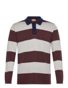 Mmgroyal Preppy Ls Polo Knit Patterned Mos Mosh Gallery