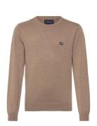Brayden Cotton Crew Sweater Beige Lexington Clothing