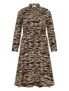 Kcolivia Dress Beige Kaffe Curve