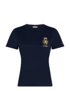 Gold Crest Reg Ss Tee Navy Tommy Hilfiger