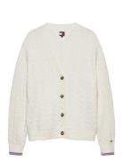 Tjw Cable Cardigan Cream Tommy Jeans