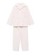 Striped Long Pyjamas Pink Mango