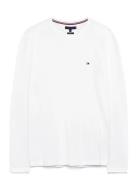 Stretch Slim Fit Long Sleeve Tee White Tommy Hilfiger