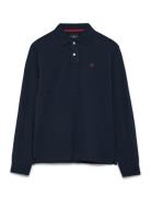 Slim Fit Logo Ls Navy Hackett London