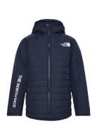 B Never Stop Synthetic Jacket Navy The North Face