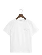 Reg Tonal Shield Ss T-Shirt White GANT