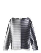 Soft Single Silke Tee Ls Navy Mads Nørgaard