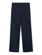 Straight-Fit Trousers With Elastic Waist Navy Mango