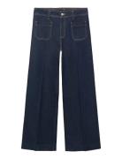 Wide-Leg Jeans With Pockets Navy Mango