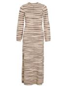 Vialaina O-Neck L/S Ankle Knit Dress/Bfs Beige Vila
