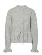 Yasthellis Ls Knit Cardigan S. Grey YAS