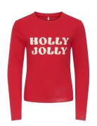 Kogbella Xmas Life L/S O-Neck Top Jrs Red Kids Only