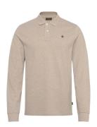 Camden Ls Polo Shirt Beige Morris