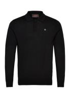 Merino Polo Knit Black Morris