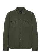 Alain Twill Shirt Jacket Khaki Morris
