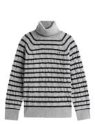 Soft Wool Cable Roll-Nk Ls Swt Grey Tommy Hilfiger