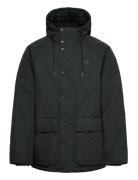 Padded Zip Through Jkt Black Fred Perry