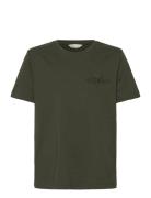 Reg Tonal Shield Ss T-Shirt Khaki GANT
