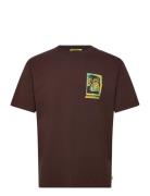 Relaxed Fit Front + Back Aw T-Shirt Brown Scotch & Soda