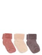 Wool Baby Socks - 3-Pack Brown Mp Denmark