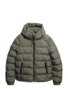 Hooded Sports Puffer Jacket Grey Superdry