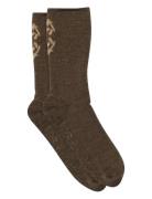 Hjørdis Socks - Anti-Slip Brown Mp Denmark
