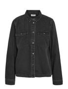 Nmnew Signe L/S Denim Shirt Vi001Bl Noos Black NOISY MAY