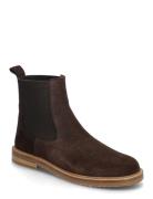 Booties - Flat - With Elastic Brown ANGULUS