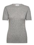 T-Shirt Cable Grey Davida Cashmere